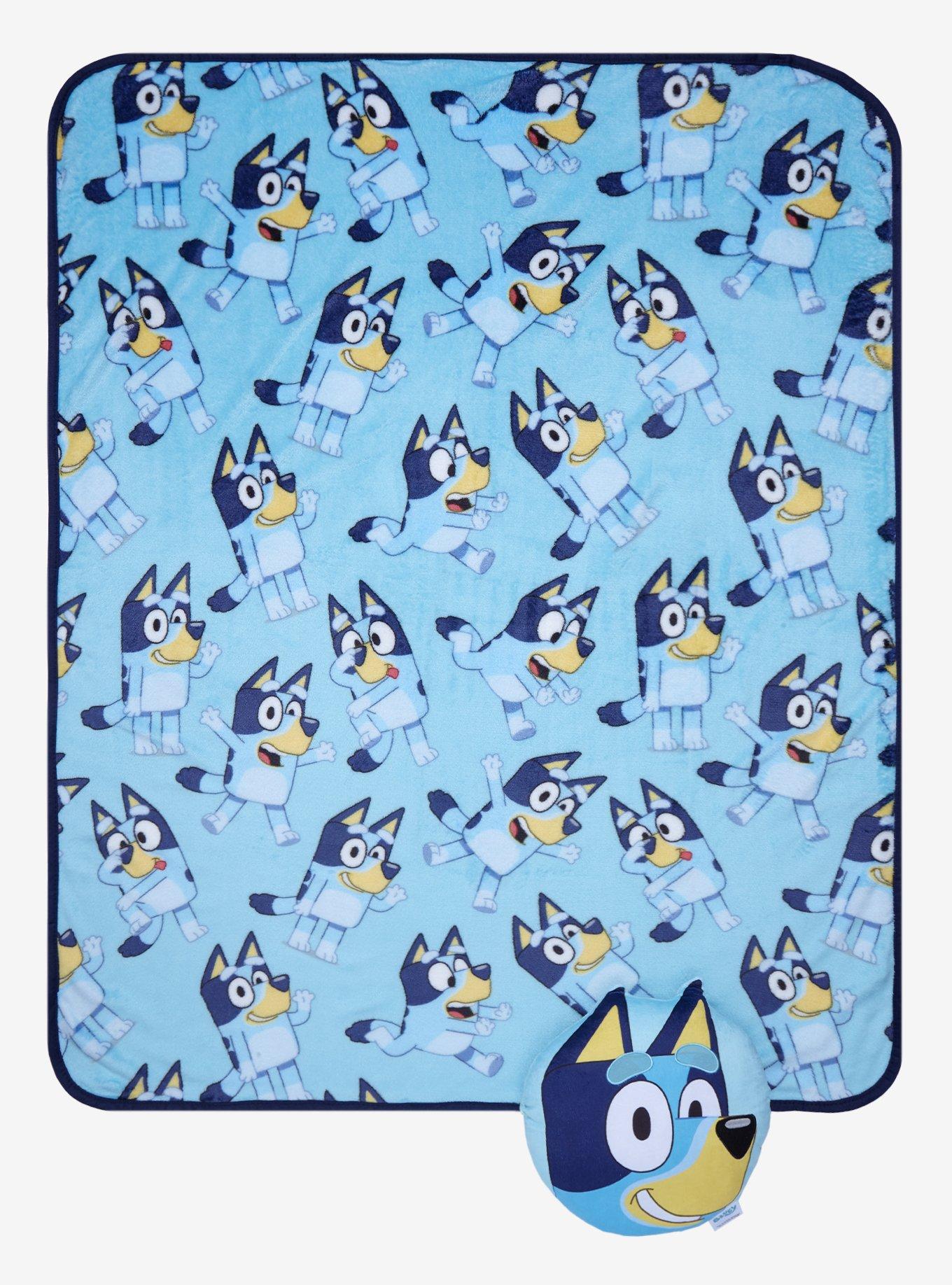 Bluey Character Pillow and Throw Set, , hi-res