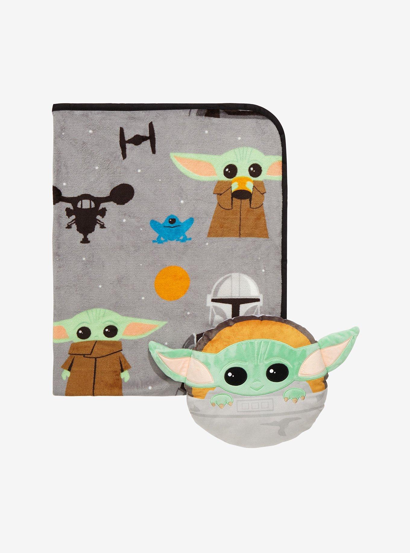 Star Wars The Mandalorian Grogu Pillow and Blanket Set, , hi-res