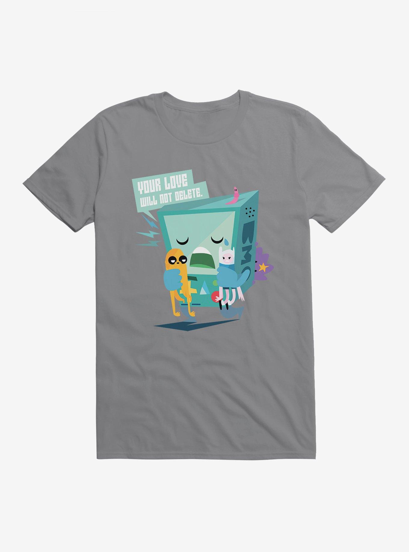 Adventure Time BMO Love T-Shirt, STORM GREY, hi-res