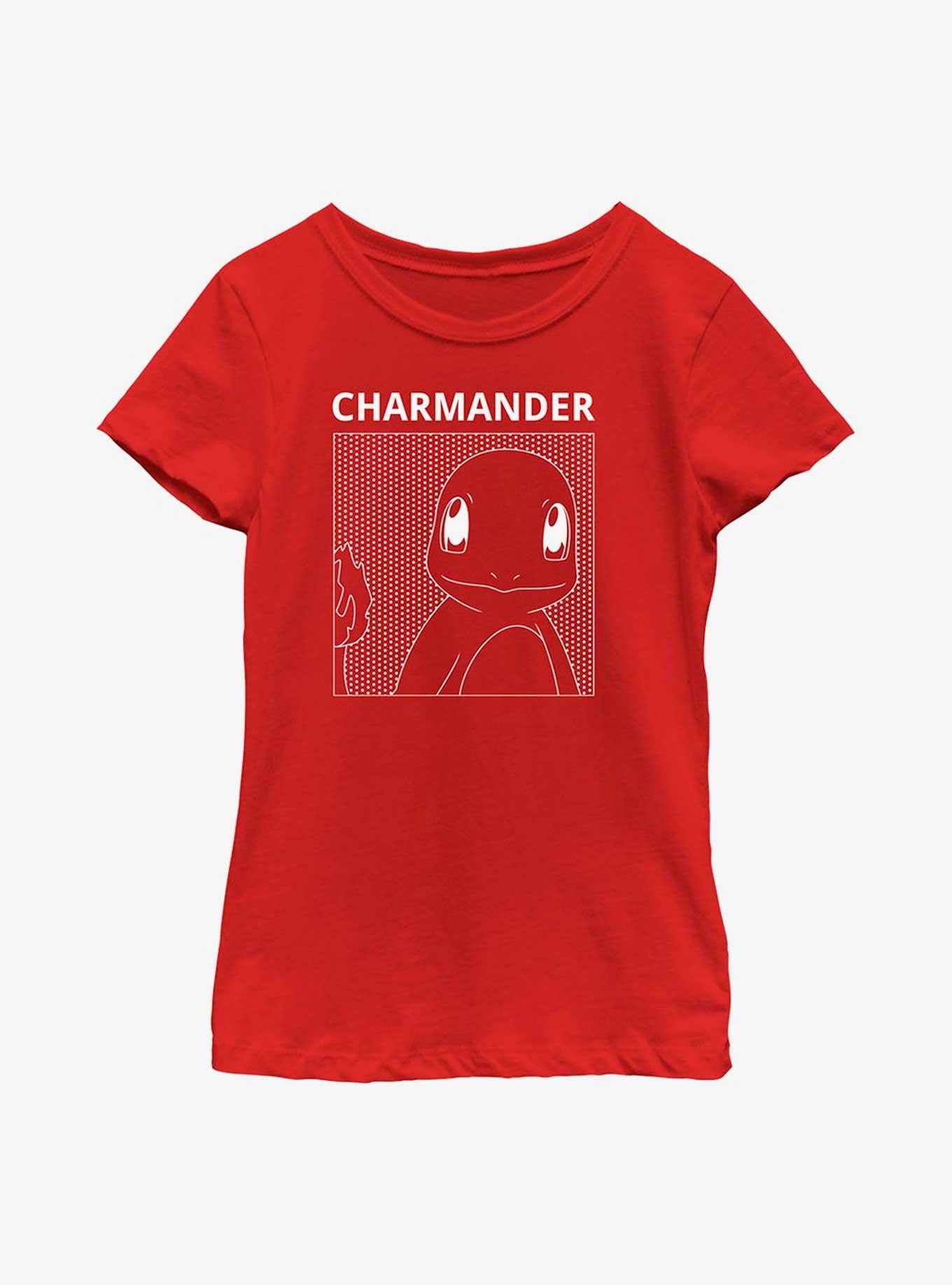 Pok&eacute;mon Charmander Comic Box Youth Girls T-Shirt