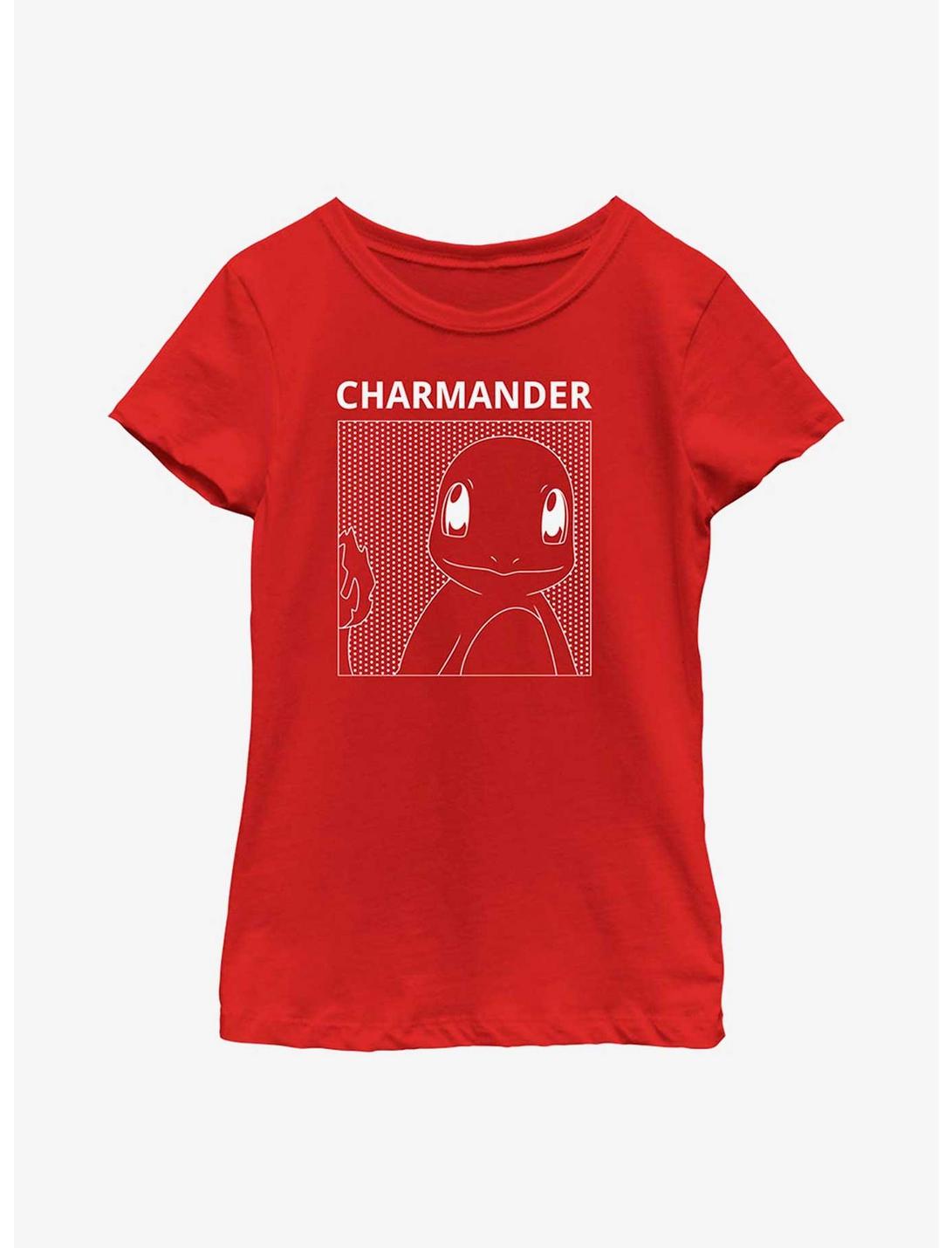 Pokémon Charmander Comic Box Youth Girls T-Shirt, RED, hi-res