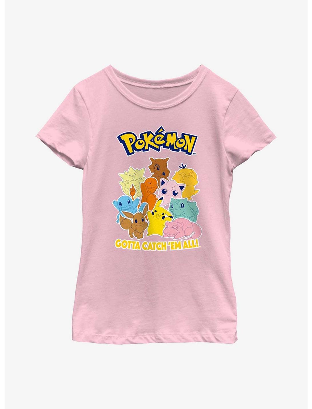 Pokémon Gotta Catch 'Em All! Youth Girls T-Shirt, PINK, hi-res