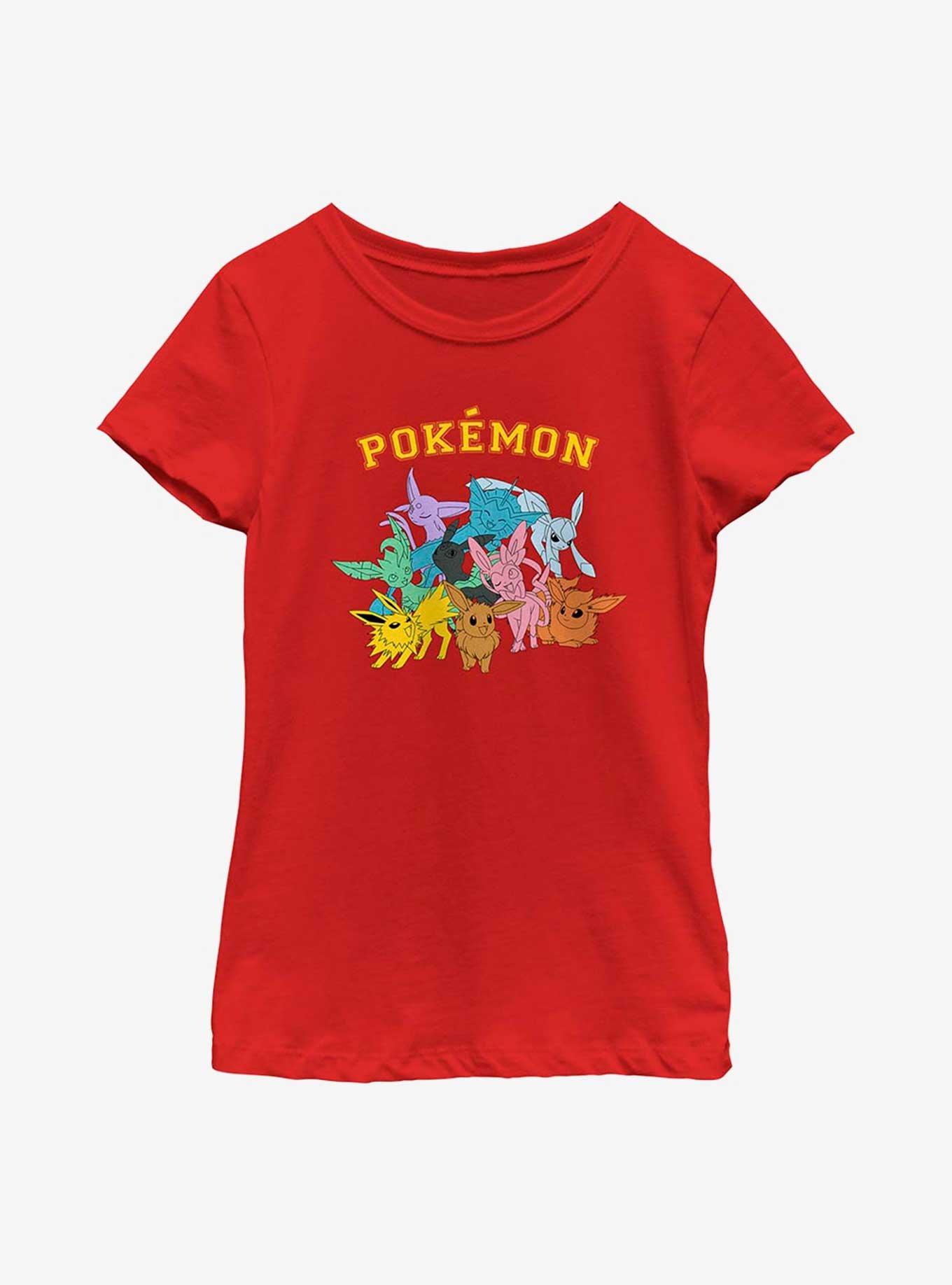 Pokémon Gotta Catch Eeveelutions Youth Girls T-Shirt, , hi-res