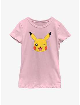 Pokémon Pikachu Big Face Youth Girls T-Shirt, , hi-res
