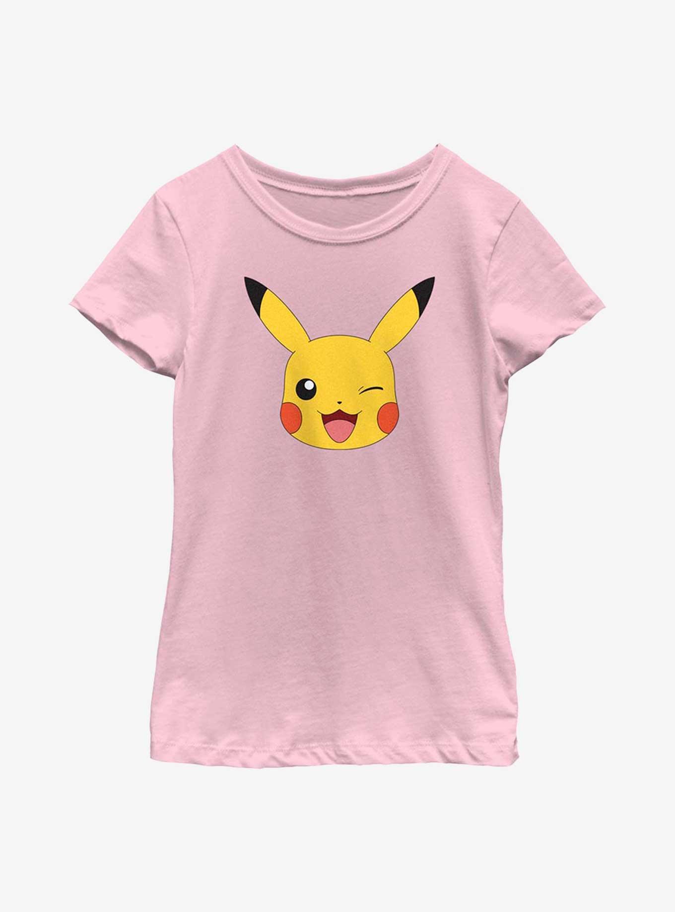 Pok&eacute;mon Pikachu Big Face Youth Girls T-Shirt, , hi-res