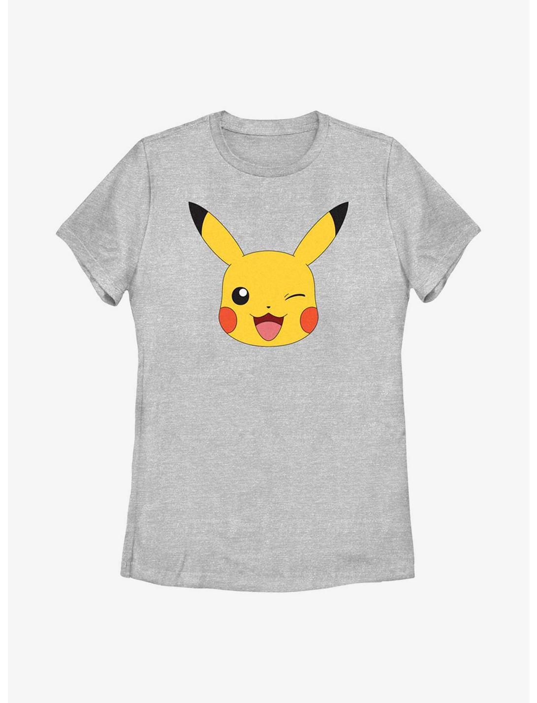 Pokémon Pikachu Big Face Womens T-Shirt, ATH HTR, hi-res