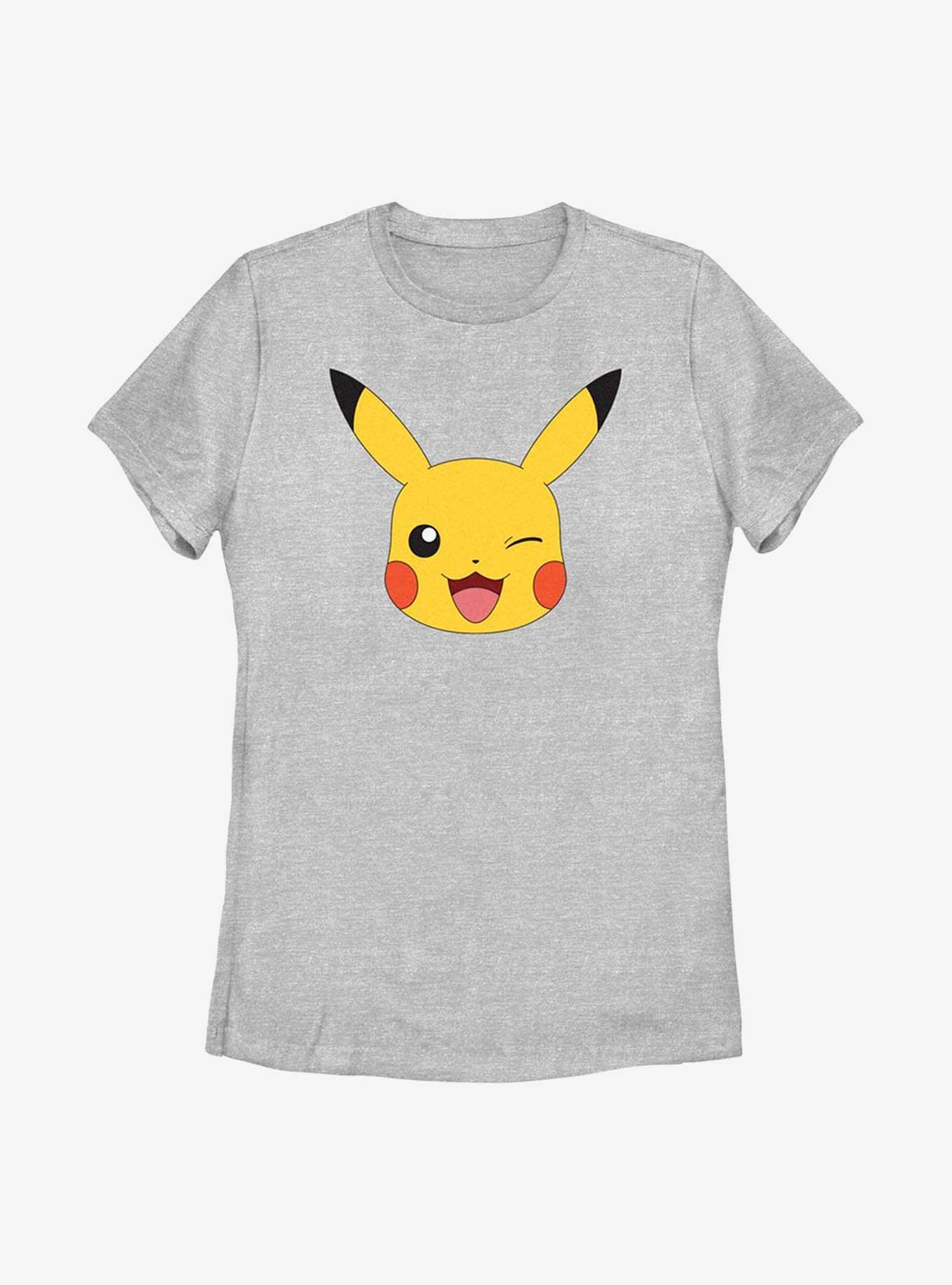 Pok&eacute;mon Pikachu Big Face Womens T-Shirt, ATH HTR, hi-res