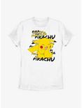 Pokémon Pikachu Cracks A Joke Womens T-Shirt, WHITE, hi-res