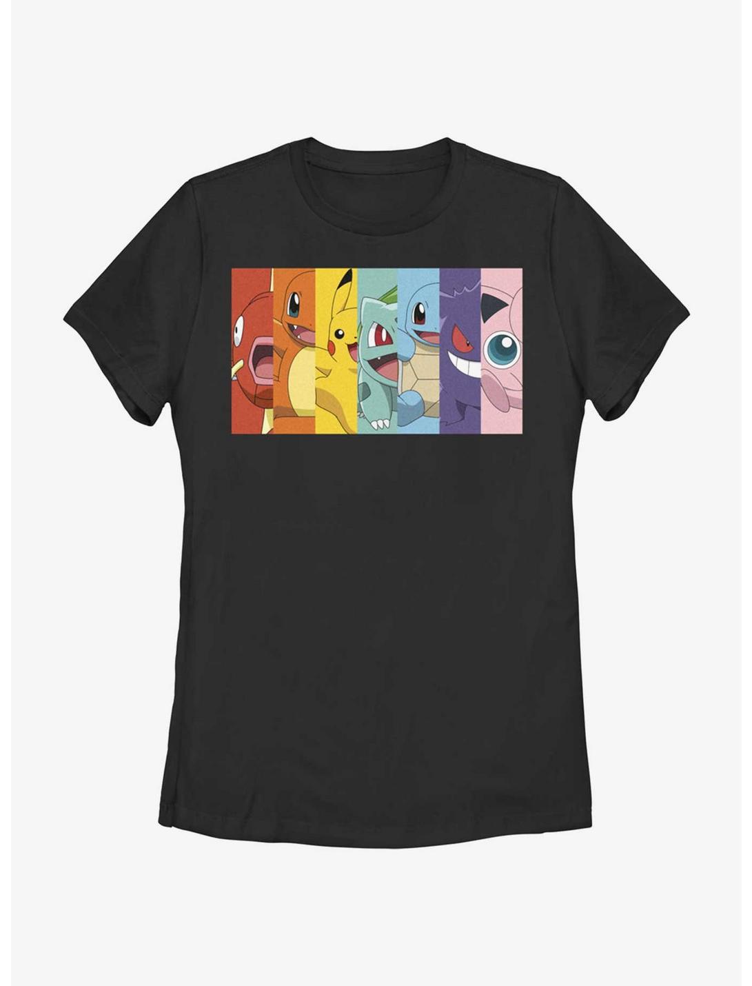 Pokémon Poke Rainbow Womens T-Shirt, BLACK, hi-res