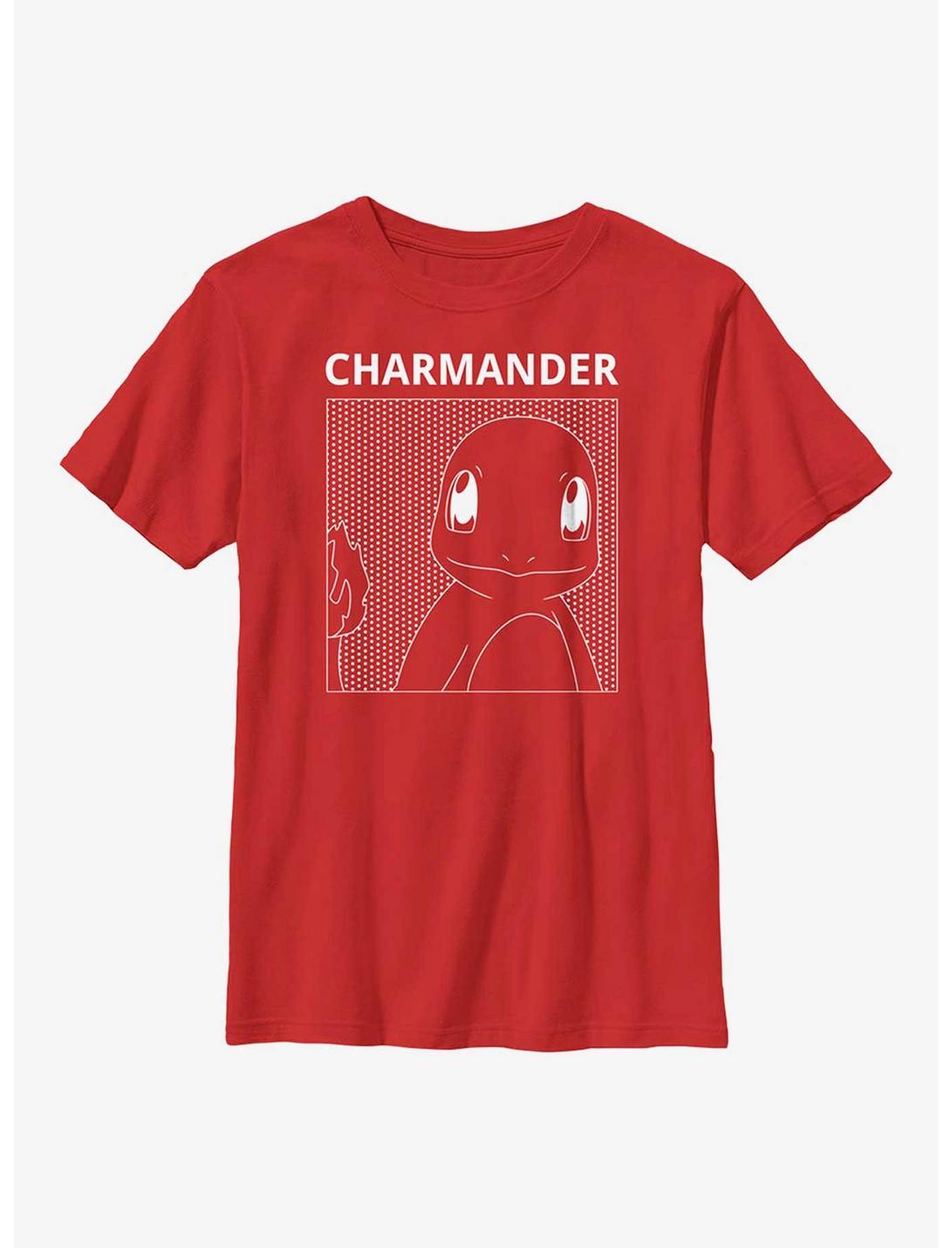 Pokémon Charmander Comic Box Youth T-Shirt, RED, hi-res