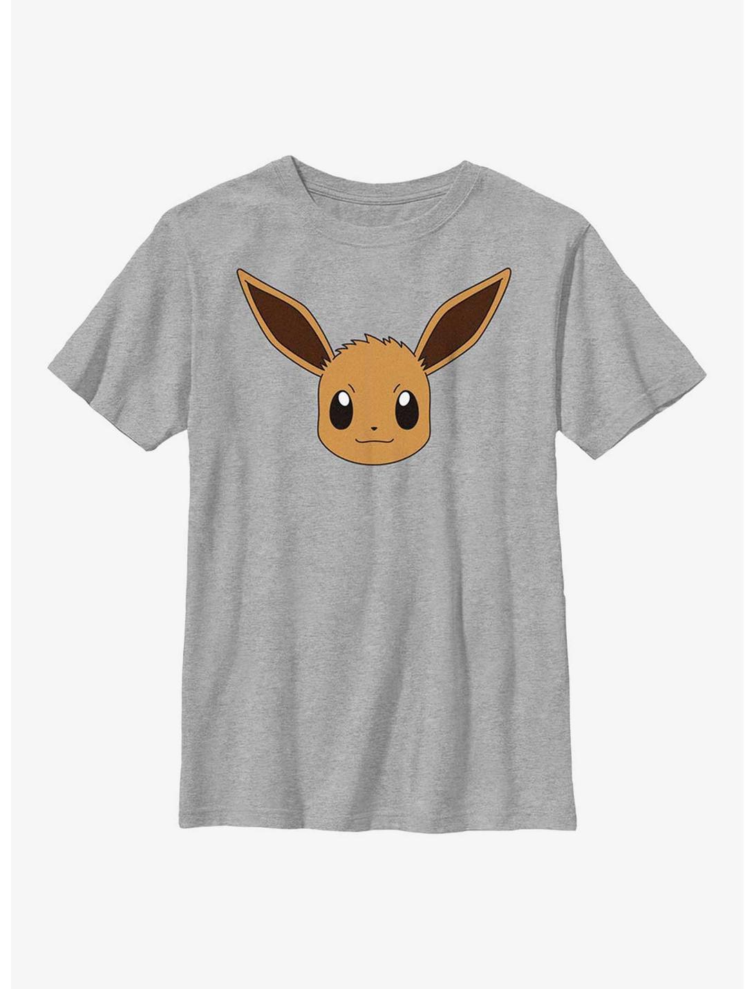 Pokémon Eevee Face Youth T-Shirt, ATH HTR, hi-res