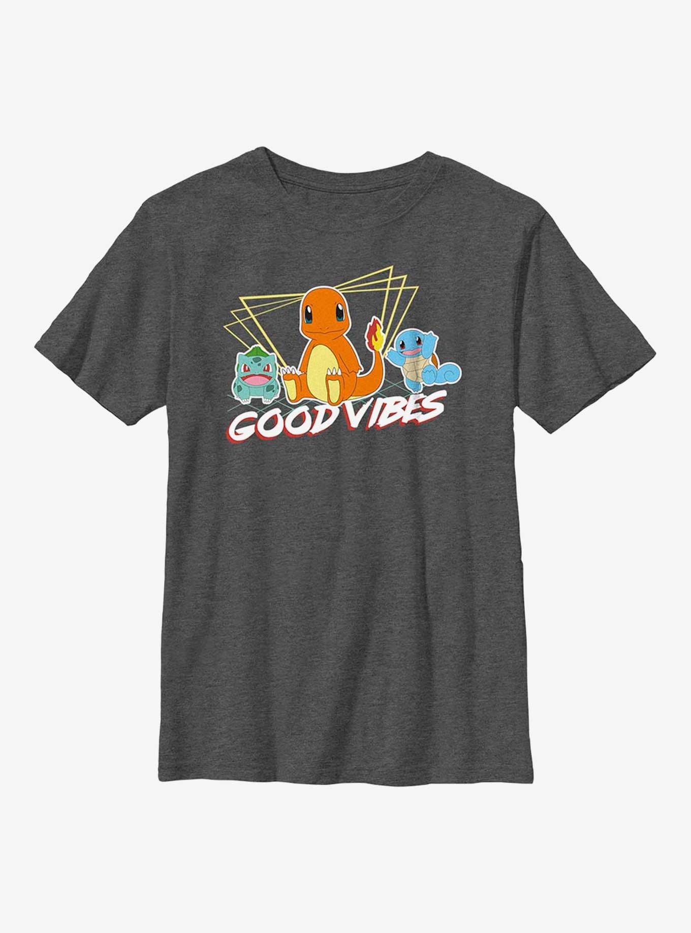 Pok&eacute;mon Good Vibes Starters Youth T-Shirt, , hi-res