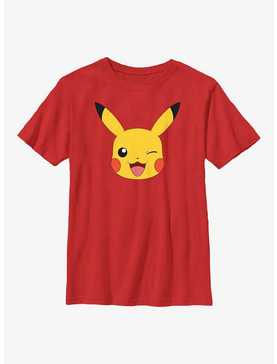Pokémon Pikachu Big Face Youth T-Shirt, , hi-res
