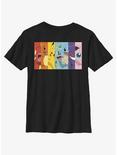 Pokémon Poke Rainbow Youth T-Shirt, BLACK, hi-res