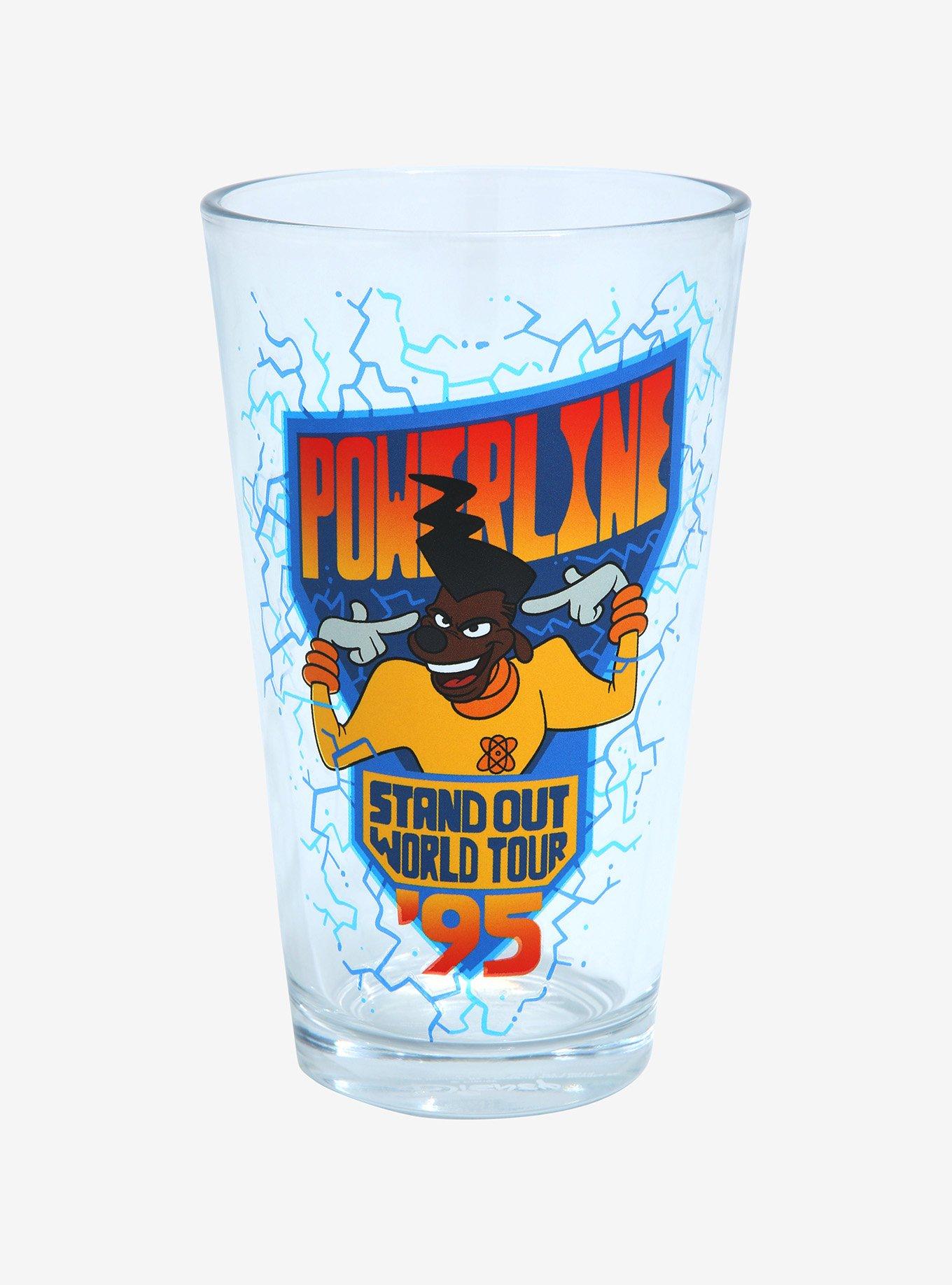 Disney A Goofy Movie Powerline World Tour Pint Glass - BoxLunch Exclusive, , hi-res