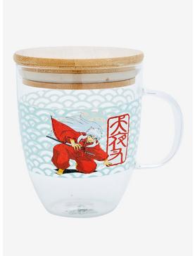 InuYasha Character Portrait Glass Mug with Lid - BoxLunch Exclusive, , hi-res