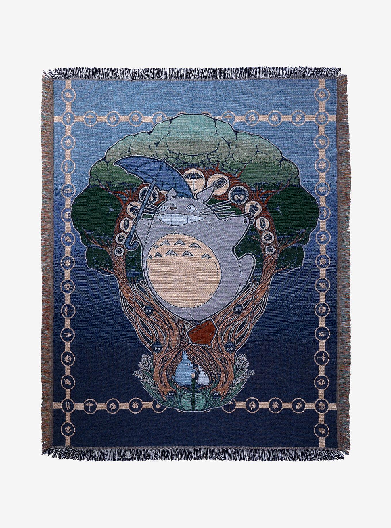 Studio Ghibli My Neighbor Totoro Standing Totoro & Umbrella Tapestry Throw - BoxLunch Exclusive, , hi-res