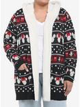 Disney Mickey Mouse & Minnie Mouse Sherpa Girls Open Cardigan Plus Size, MULTI, hi-res