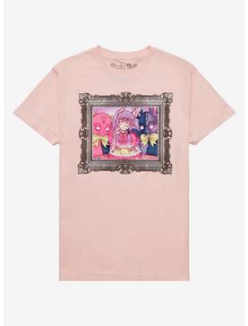 Birthday Cake Portrait Boyfriend Fit Girls T-Shirt By Pinku Kult, , hi-res