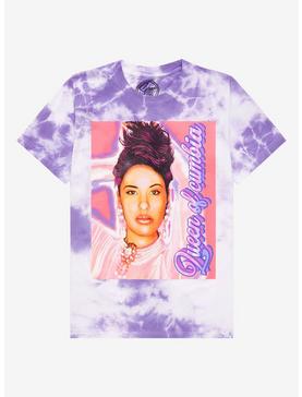 Selena Queen Of Cumbia Portrait Tie-Dye Boyfriend Fit Girls T-Shirt, , hi-res