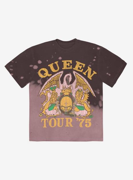 Queen '75 Tour Dip-Dye Boyfriend Fit Girls T-Shirt | Hot Topic