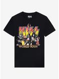 KISS 1977 World Tour Boyfriend Fit Girls T-Shirt, BLACK, hi-res