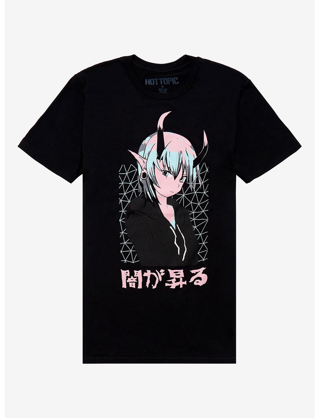 Anime Demon Character Boyfriend Fit Girls T-Shirt, MULTI, hi-res