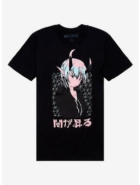 Anime Demon Character Boyfriend Fit Girls T-Shirt, , hi-res