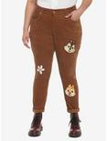 Disney Chip 'N' Dale Embroidered Corduroy Mom Jeans Plus Size, MULTI, hi-res