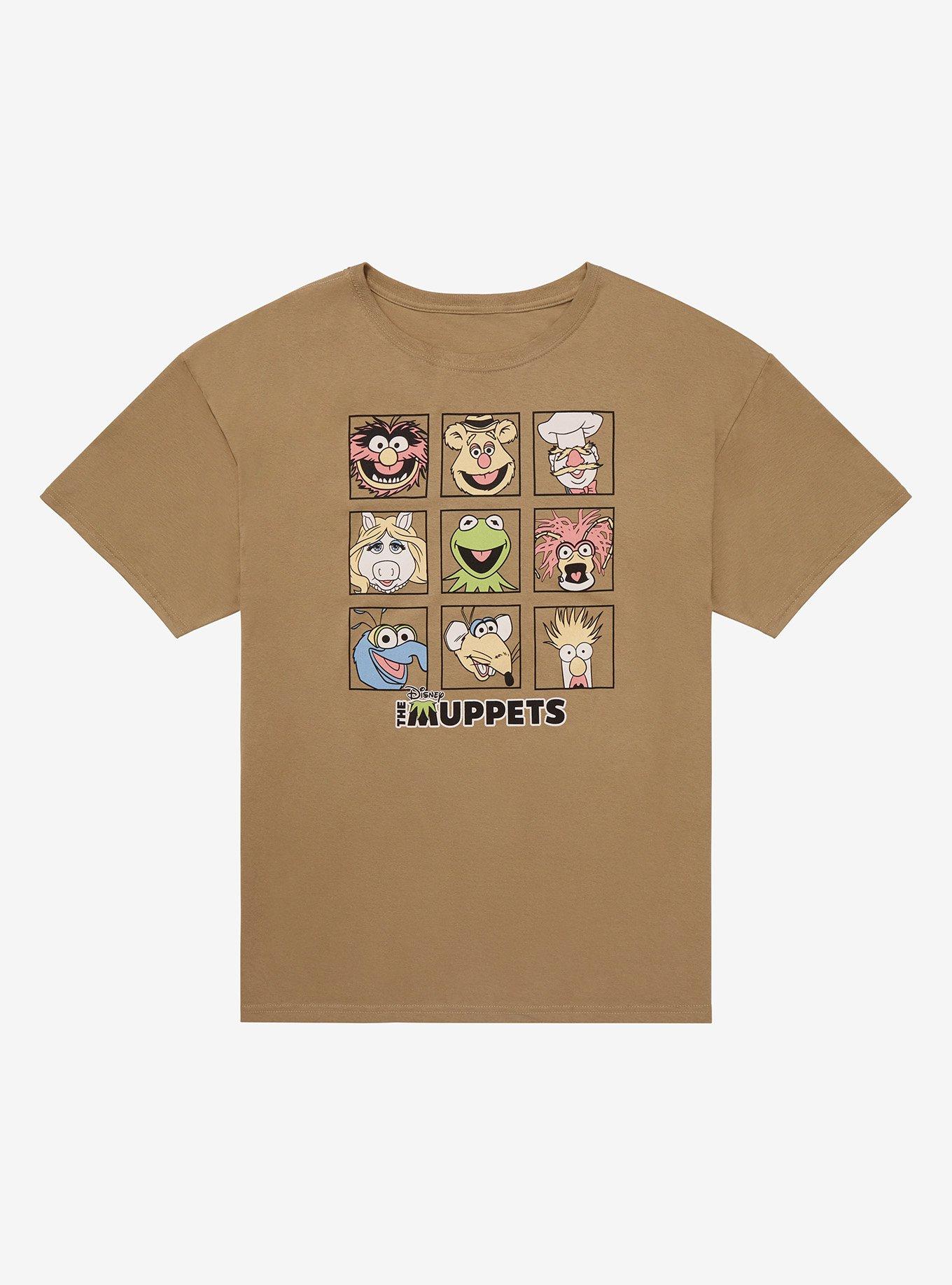 The Muppets Character Grid Boyfriend Fit Girls T-Shirt, MULTI, hi-res