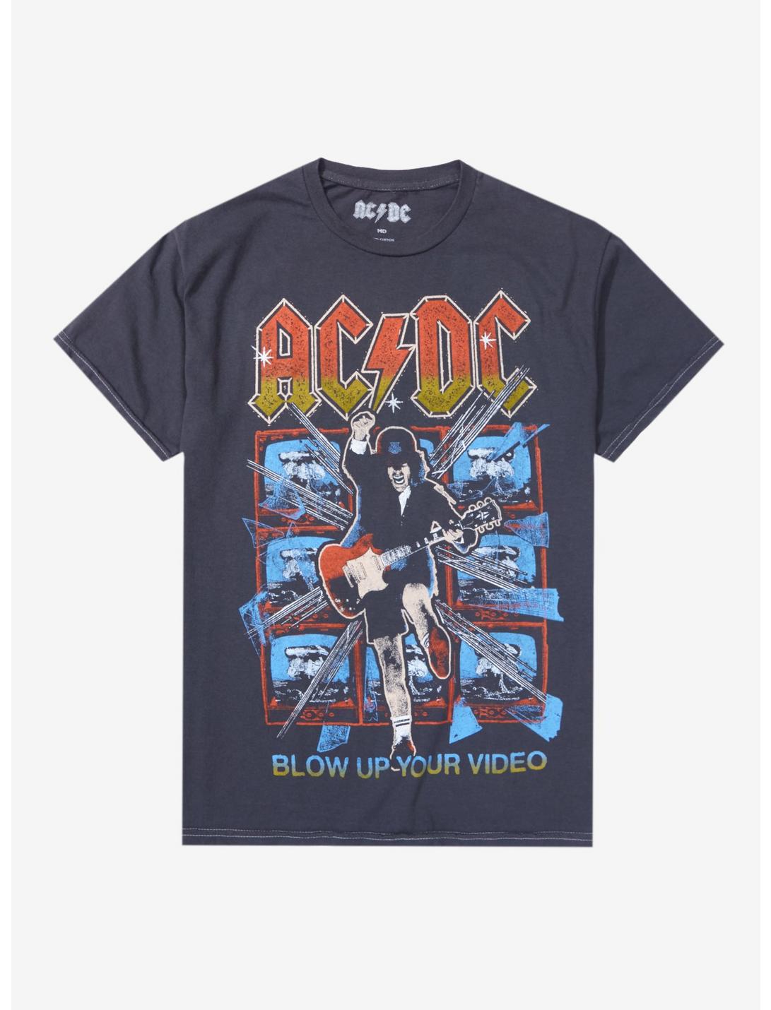 AC/DC Blow Up Your Video Mineral Wash T-Shirt, BLACK, hi-res