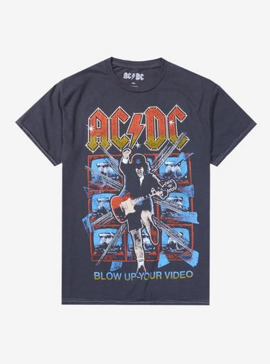 AC/DC Blow Up Your Video Mineral Wash T-Shirt | Hot Topic