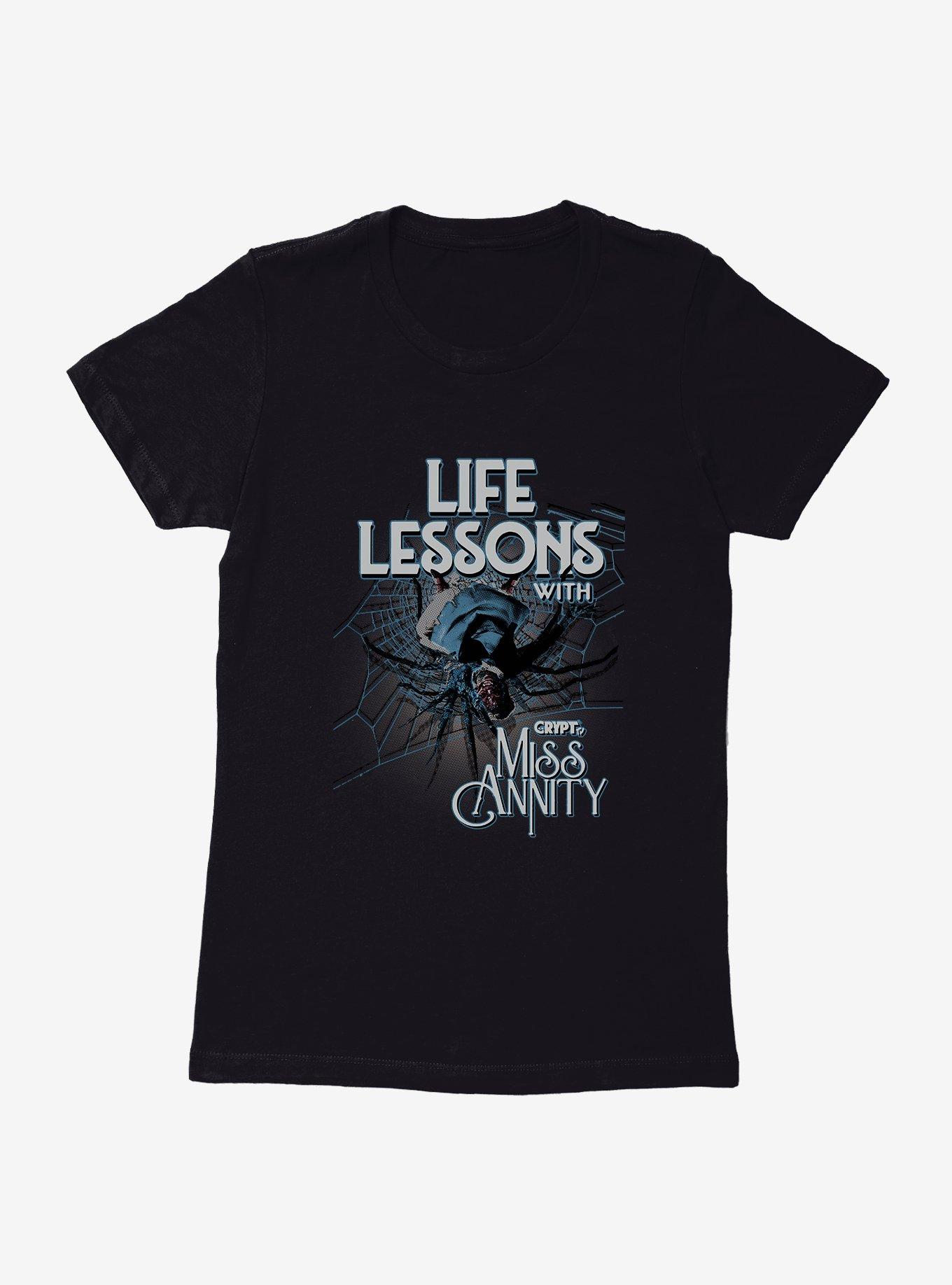 Crypt TV Life Lessons With Miss Annity Womens T-Shirt, , hi-res
