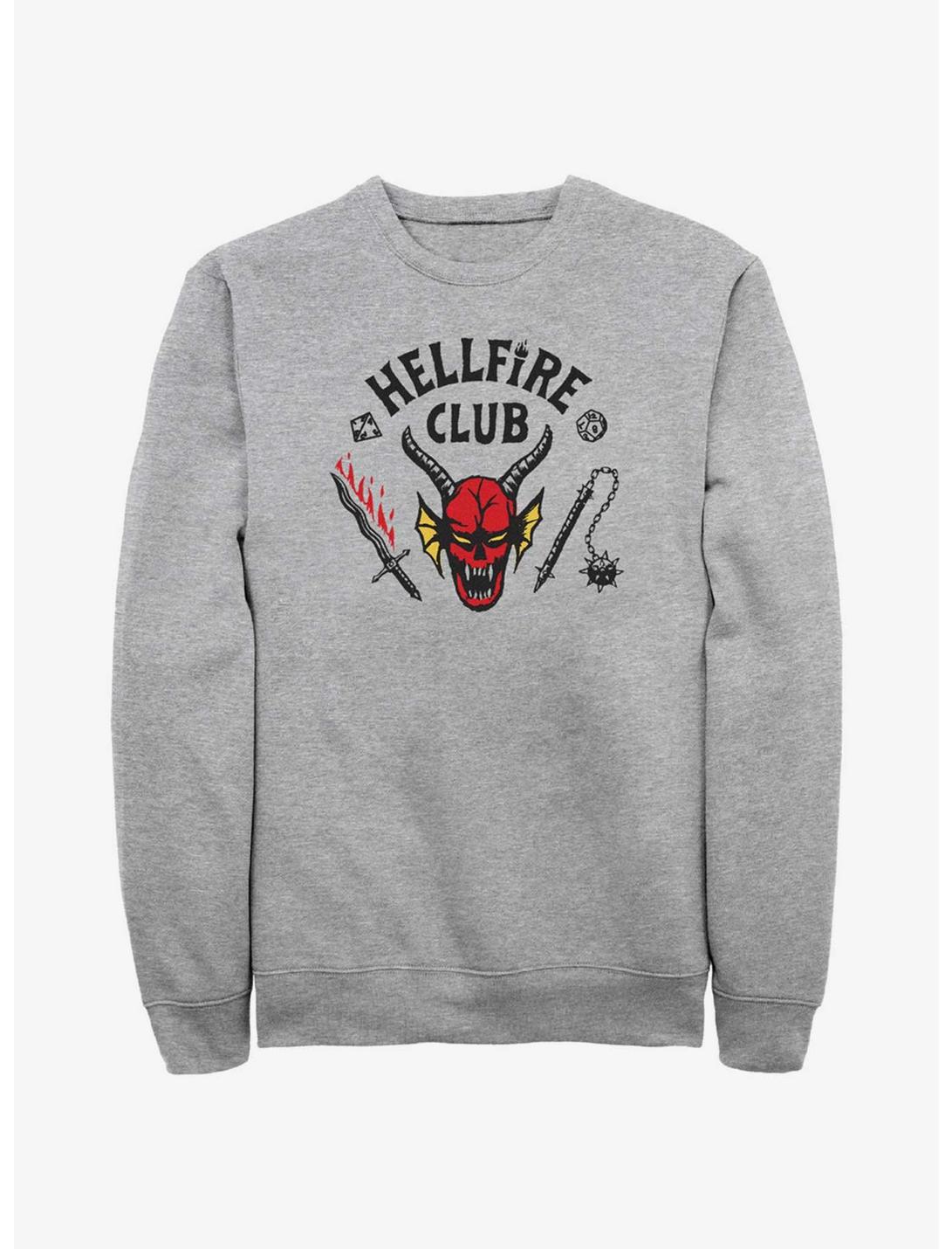 Stranger Things Hellfire Club Sweatshirt, ATH HTR, hi-res