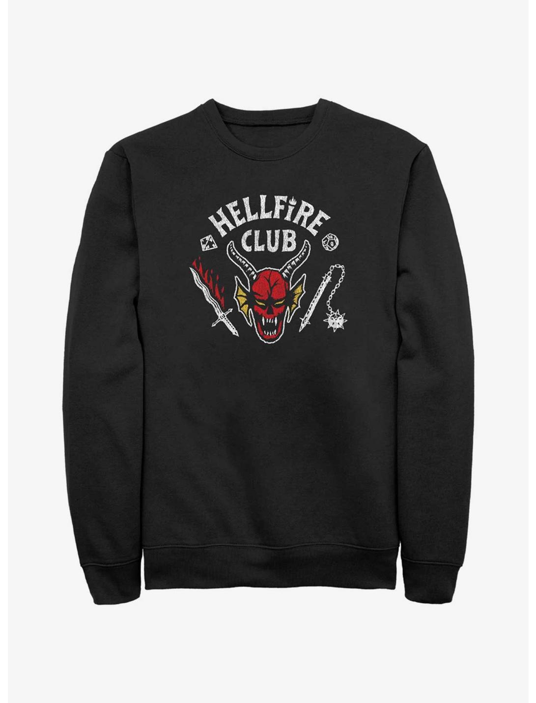 Stranger Things Hellfire Club Sweatshirt, BLACK, hi-res