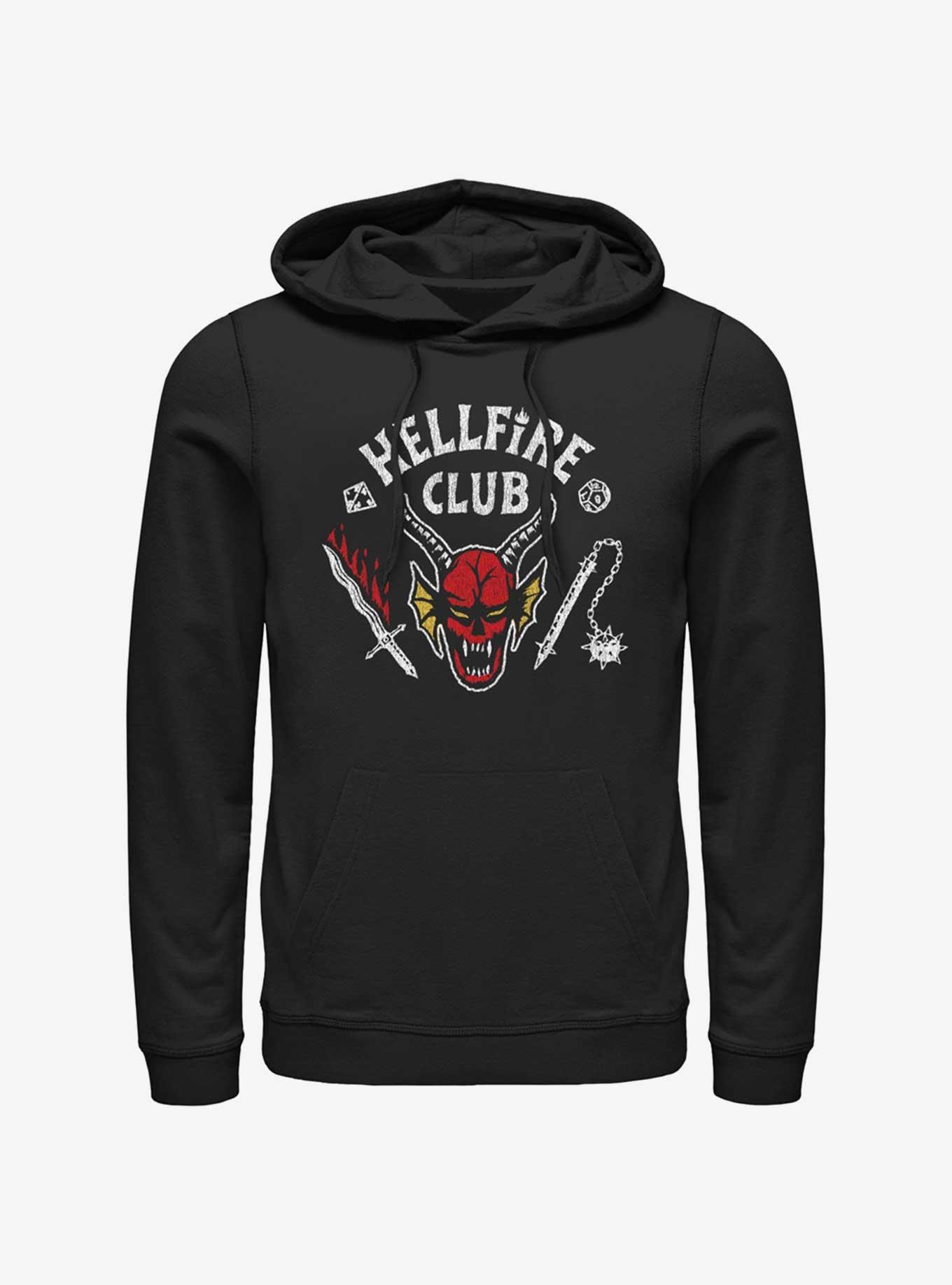 Stranger Things Hellfire Club Hoodie, BLACK, hi-res