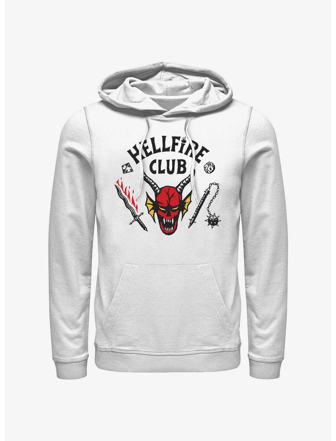 Stranger Things Hellfire Club Hoodie, WHITE, hi-res