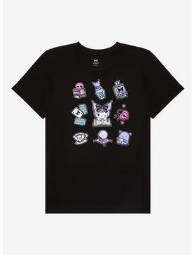 Kuromi Fortune Teller Icons Boyfriend Fit Girls T-Shirt Plus Size, , hi-res