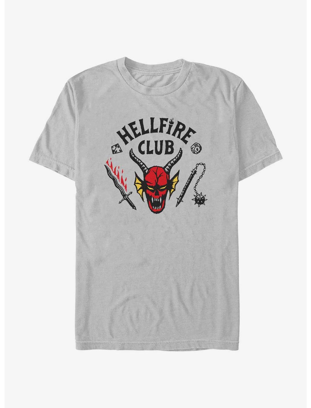Stranger Things Hellfire Club T-Shirt, SILVER, hi-res