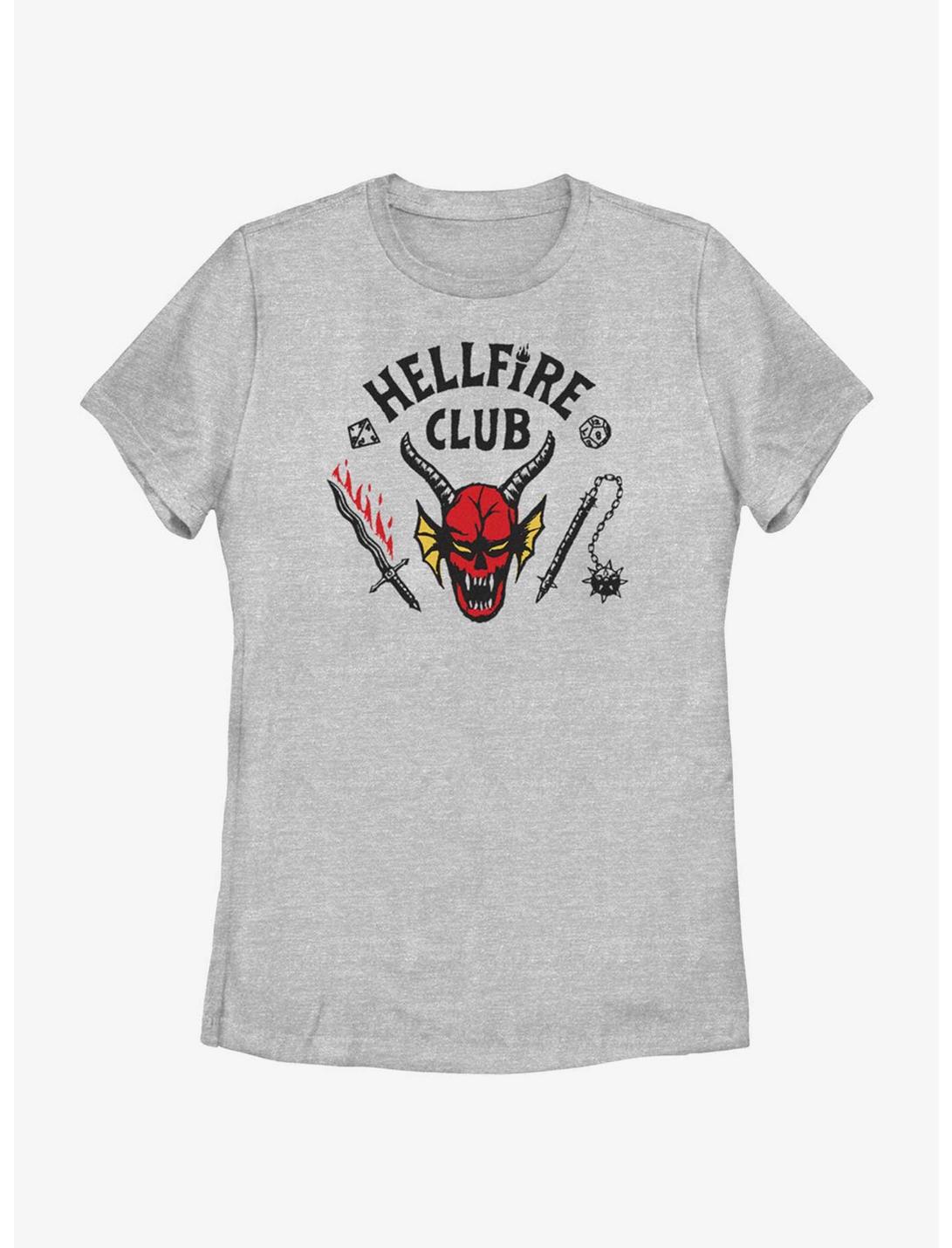 Stranger Things Hellfire Club Womens T-Shirt, ATH HTR, hi-res