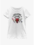 Stranger Things Hellfire Club Youth Girls T-Shirt, WHITE, hi-res