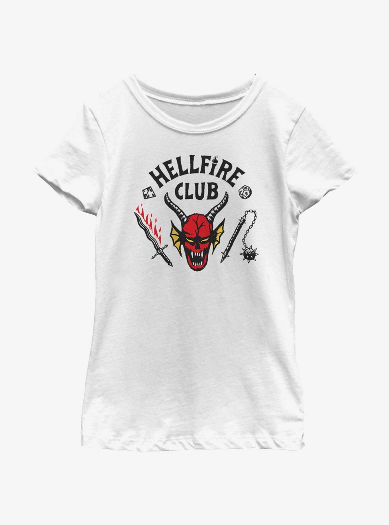 Stranger Things Hellfire Club Youth Girls T-Shirt, , hi-res