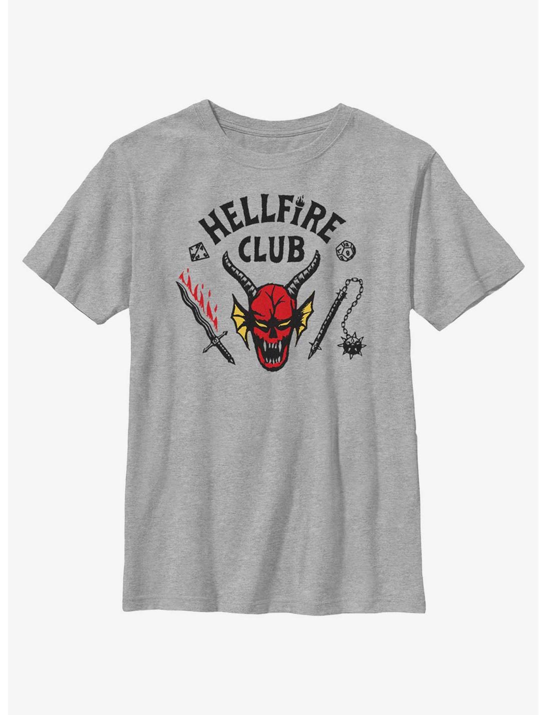 Stranger Things Hellfire Club Youth T-Shirt, ATH HTR, hi-res