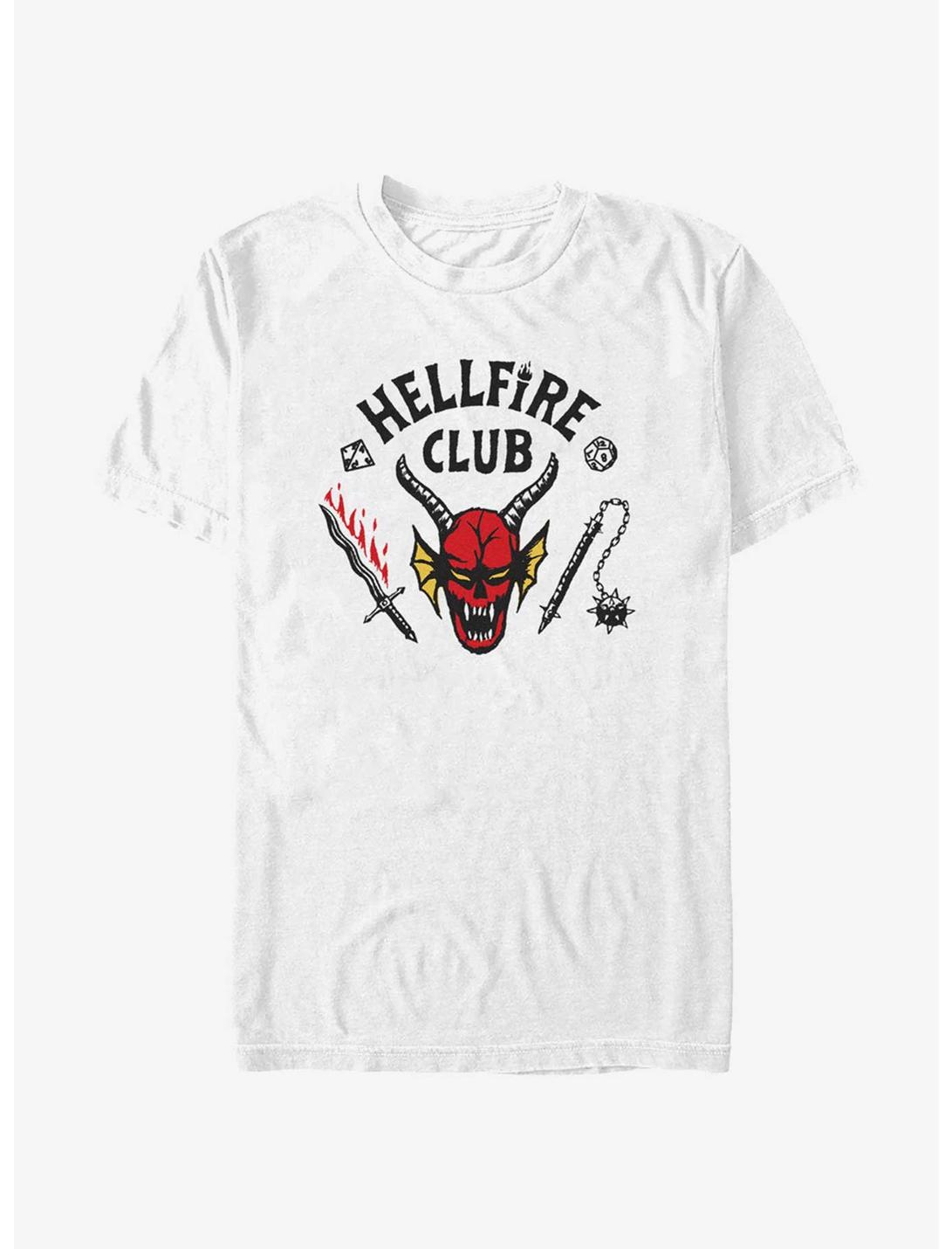 Stranger Things Hellfire Club Logo T-Shirt, WHITE, hi-res