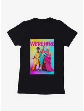 We're Here Colorful All Here Womens T-Shirt, , hi-res