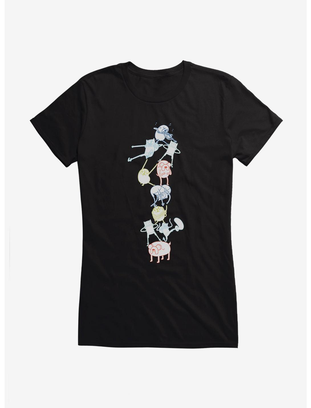 Adventure Time Jake And Finn Tower Girls T-Shirt, BLACK, hi-res