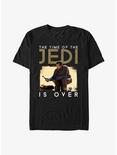 Star Wars Obi-Wan Kenobi Time Of The Jedi Is Over T-Shirt, BLACK, hi-res