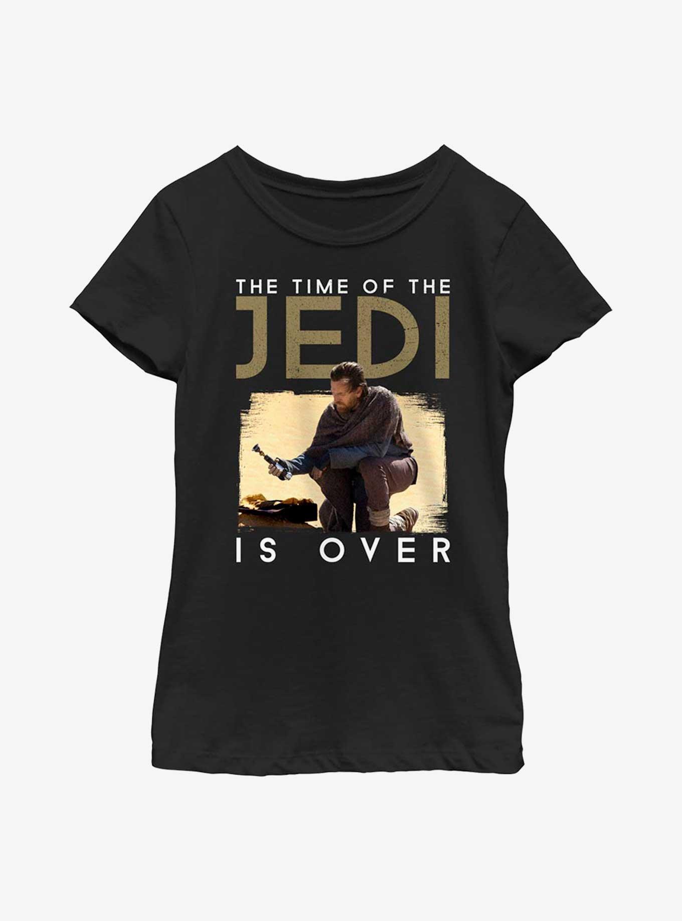 Star Wars Obi-Wan Kenobi Time Of The Jedi Is Over Youth Girls T-Shirt, BLACK, hi-res