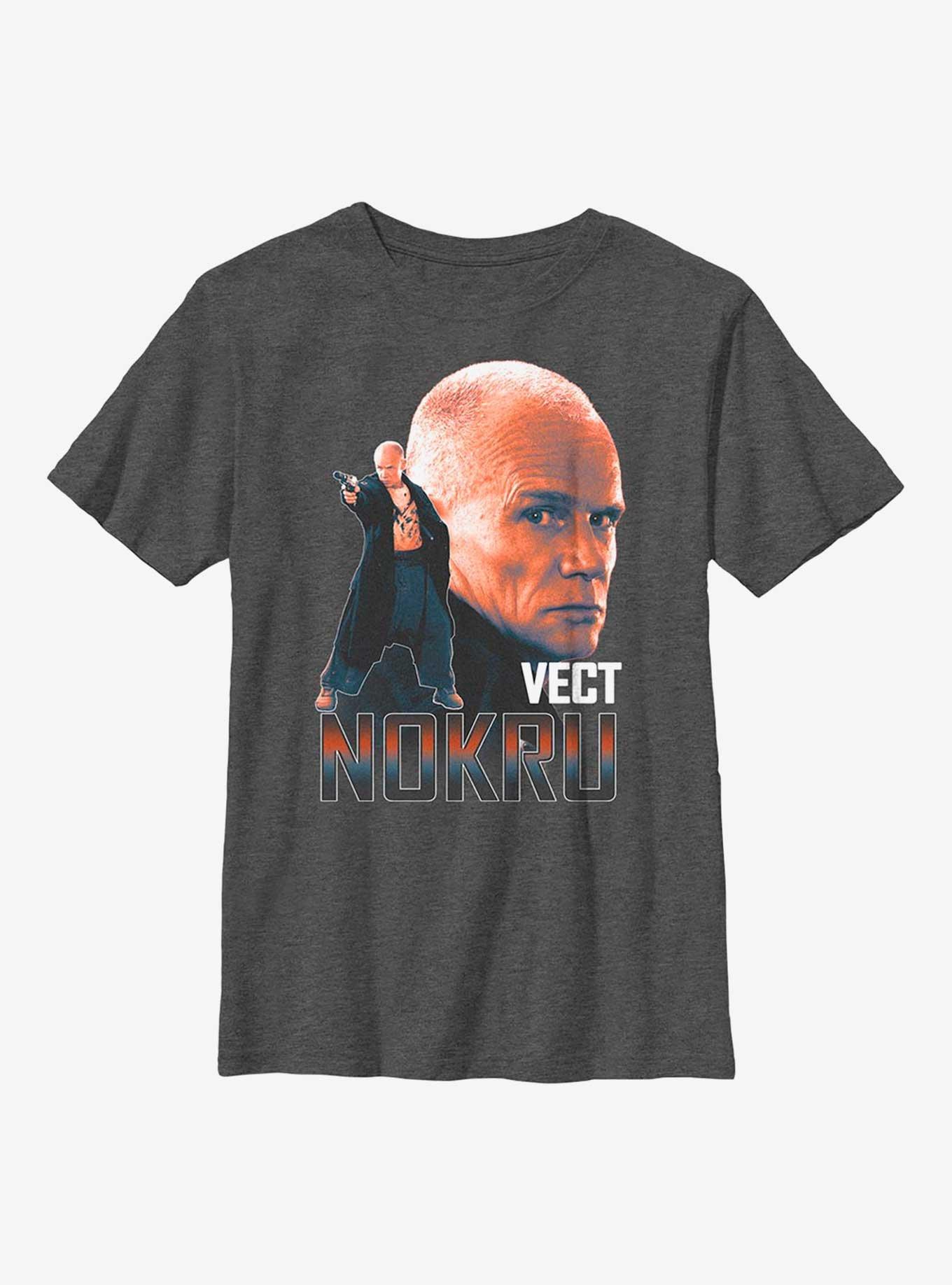 Star Wars Obi-Wan Kenobi Vect Nokru Youth T-Shirt, CHAR HTR, hi-res