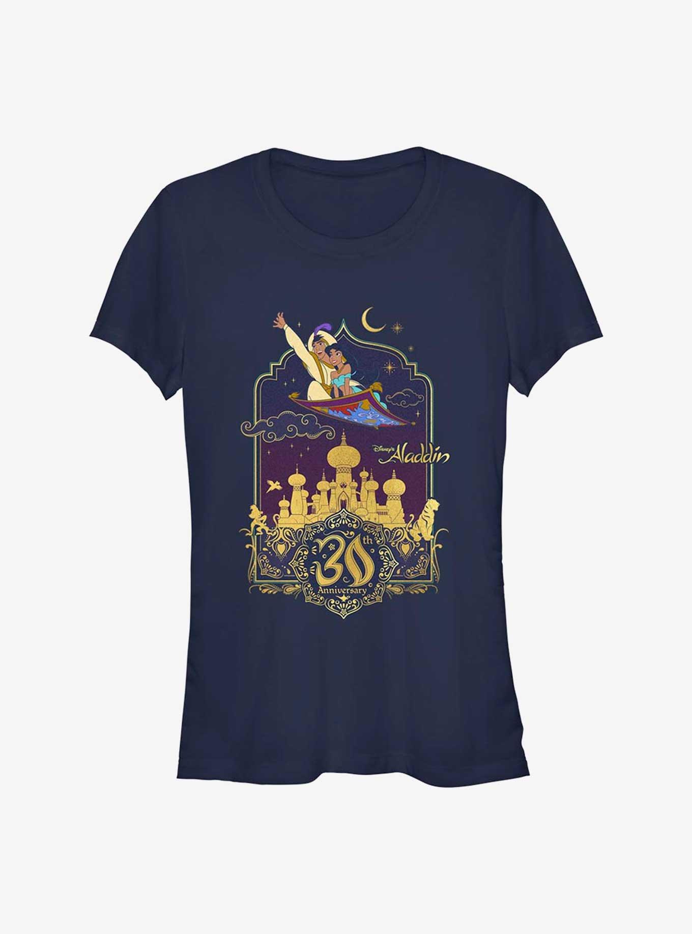 Disney Aladdin & Jasmine Flying 30th Anniversary Girls T-Shirt, , hi-res